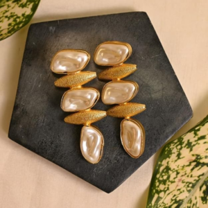 Gold-Plated Pearl Drop